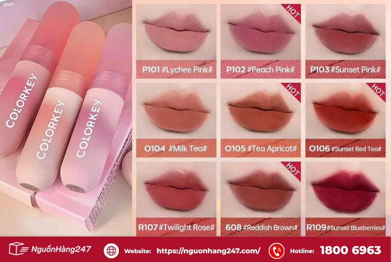 Son môi Colorkey Lip Mousse Lip Mud