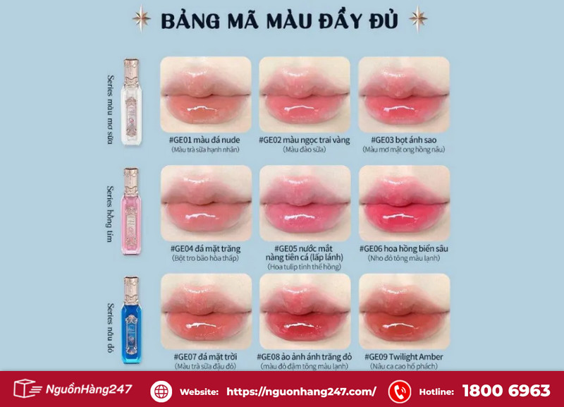 Son bóng Flower Knows Moonlight nàng tiên cá