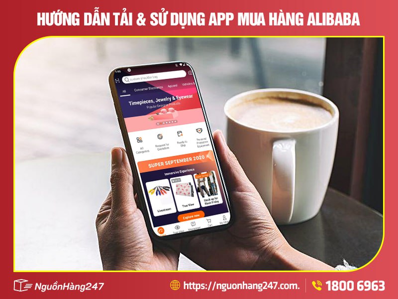 Tải & sử dụng app mua hàng alibaba