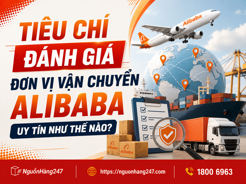 Tiêu chí đánh giá đơn vị vận chuyển Alibaba uy tín