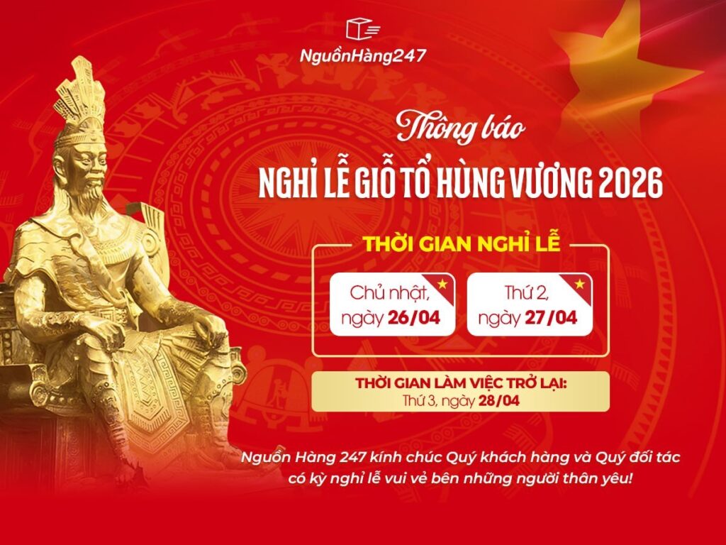 Thông báo nghĩ lễ Giỗ tổ Hùng Vương 