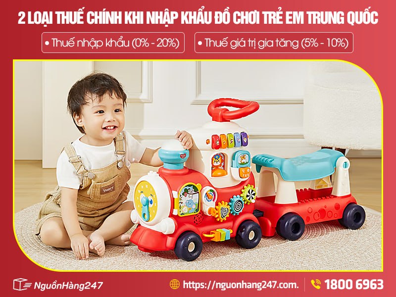 2 Loại thuế nhập khẩu đồ chơi trẻ em từ Trung Quốc 