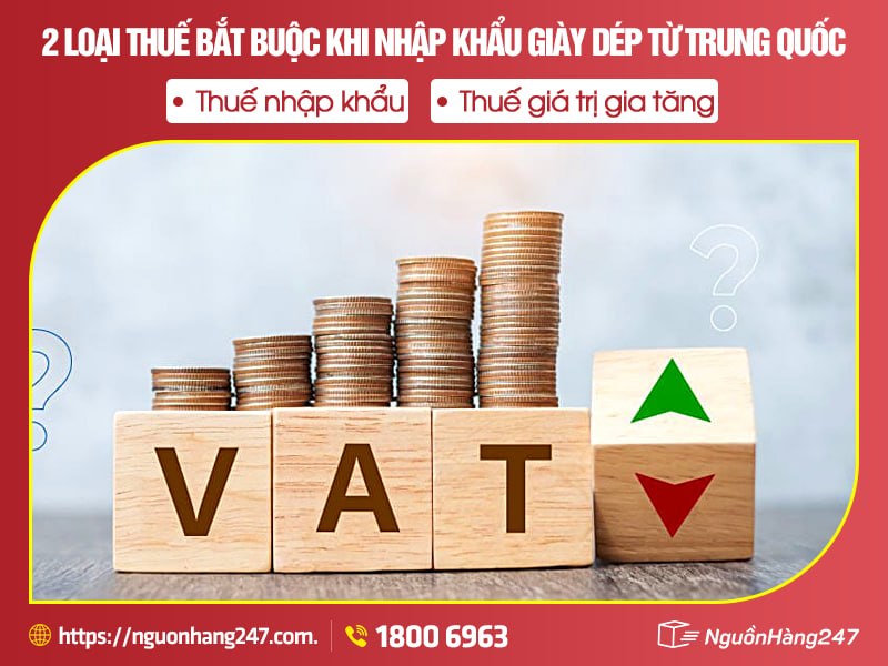 Các loại thuế nhập khẩu giày dép về Việt Nam