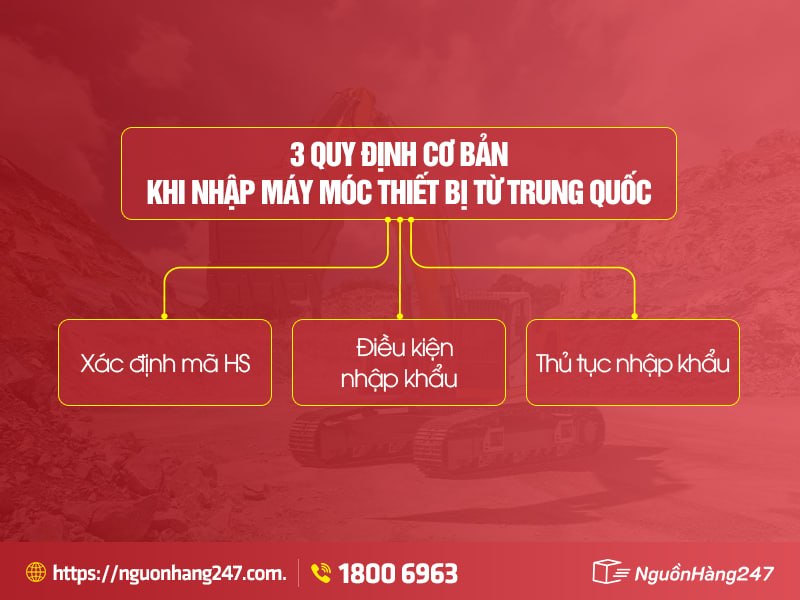 3 quy định cơ bản cần biết khi nhập khẩu máy móc thiết bị từ Trung Quốc
