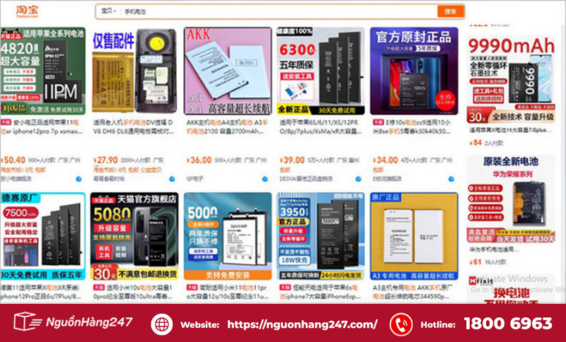 Link shop order đồ điện tử giá rẻ trên Taobao