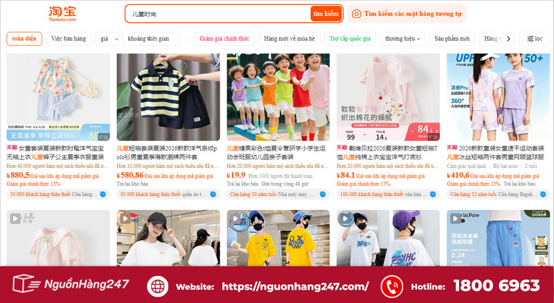 shop order thời trang trẻ em