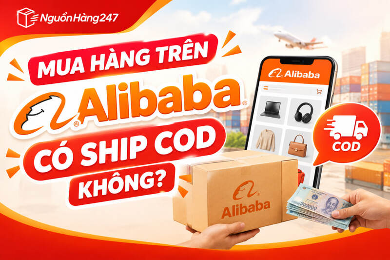 Mua hàng Alibaba có ship COD không - Giải đáp