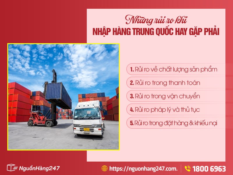 Những rủi ro khi nhập hàng Trung Quốc cần biết