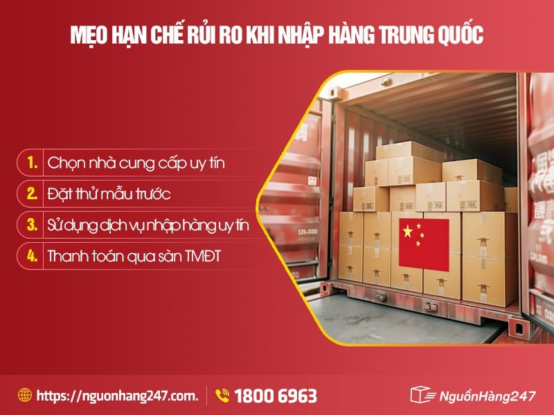Giải pháp hạn chế rủi ro khi nhập hàng Trung Quốc