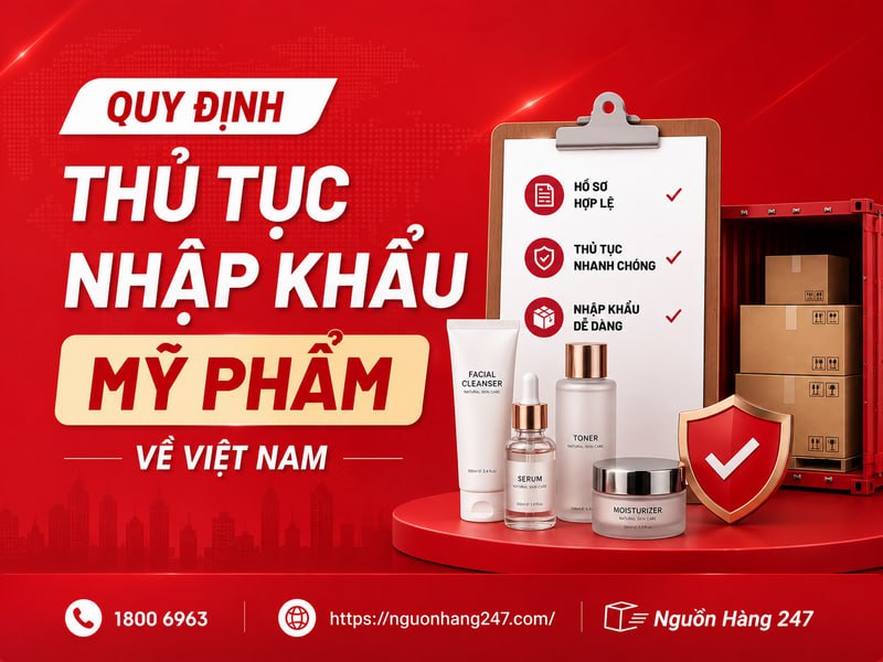 Thủ tục nhập khẩu mỹ phẩm từ Trung Quốc về Việt Nam như nào?