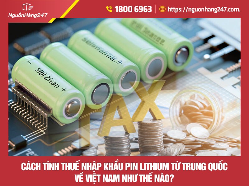 Tính thuế nhập khẩu pinthium như nào?