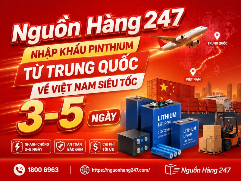 Nhập khẩu Pinthium về Việt Nam siêu tốc 3-5 ngày