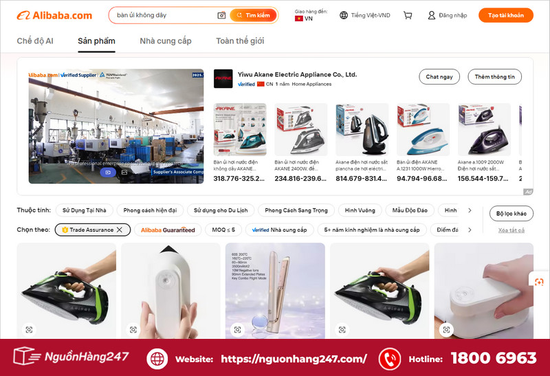 Nhập hàng từ Alibaba