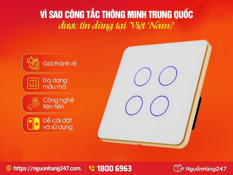 Ưu điểm của công tắc thông minh Trung Quốc