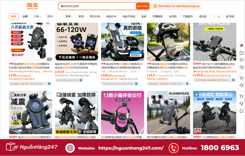 Nhập hàng trên Taobao