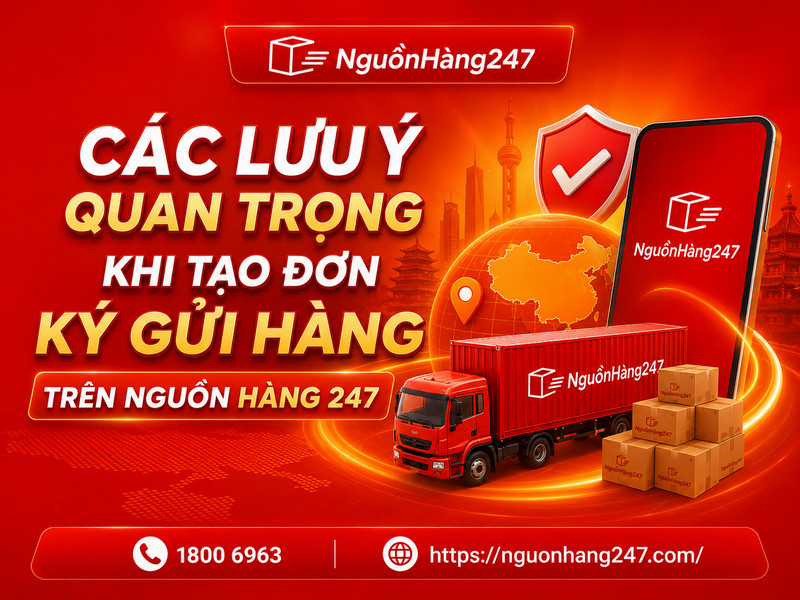 Các lưu ý quan trọng khi tạo đơn ký gửi hàng trên Nguồn Hàng 247