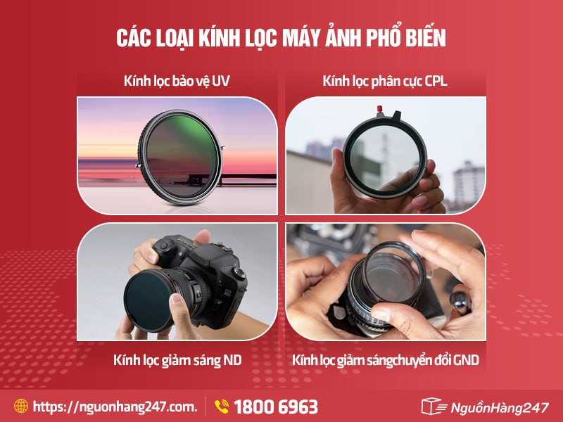 Các loại kính lọc máy ảnh phổ biến