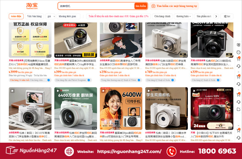 Nguồn hàng order máy ảnh Mirrorless Trung Quốc chất lượng, giá tốt