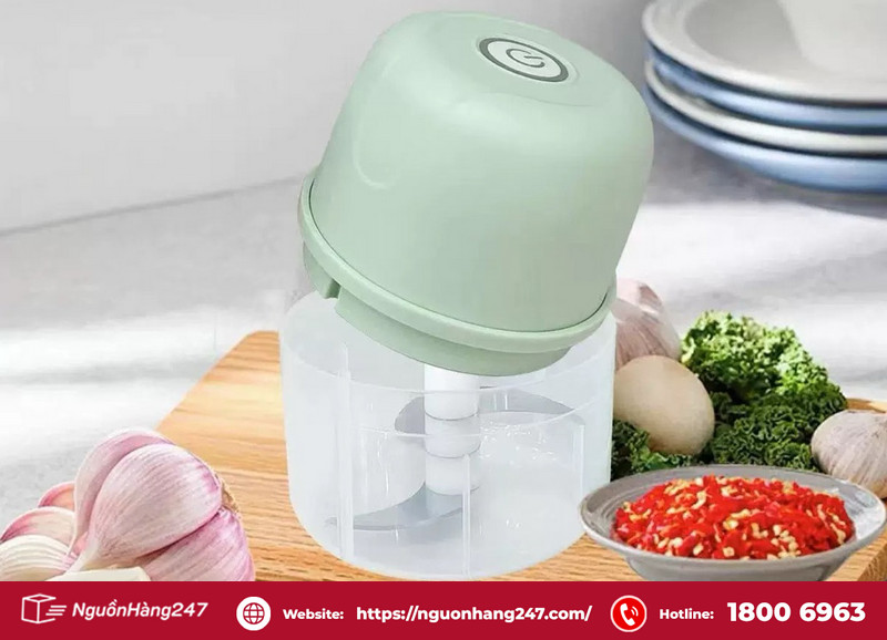Máy xay tỏi ớt dùng điện