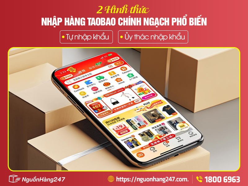 Các hình thức nhập hàng Taobao chính ngạch