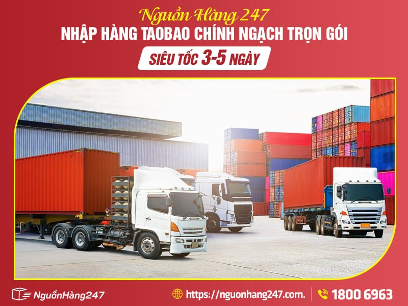 Dịch vụ nhập hàng Taobao chính ngạch trọn gói, siêu tốc