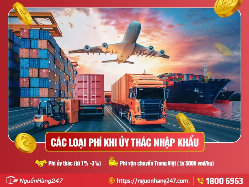  phí dịch vụ khi ủy thác nhập khẩu