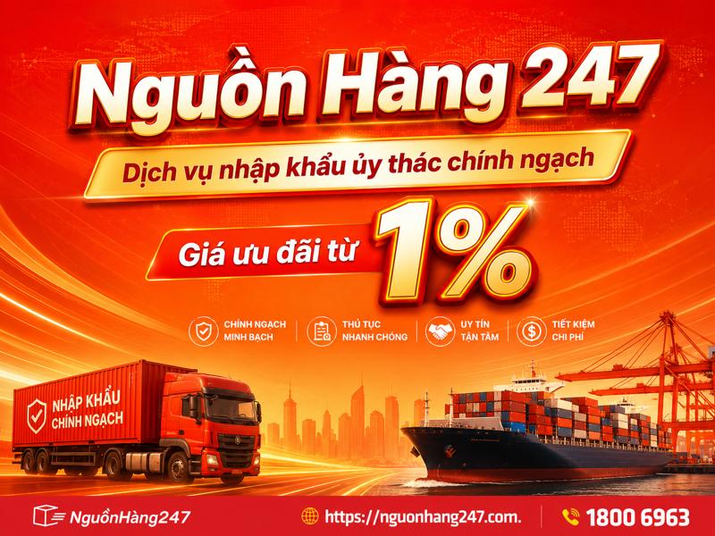 Nhập khẩu ủy thác chỉ từ 1% giá trị đơn hàng