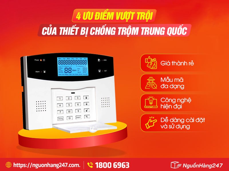 Ưu điểm của thiết bị chống trộm Trung Quốc