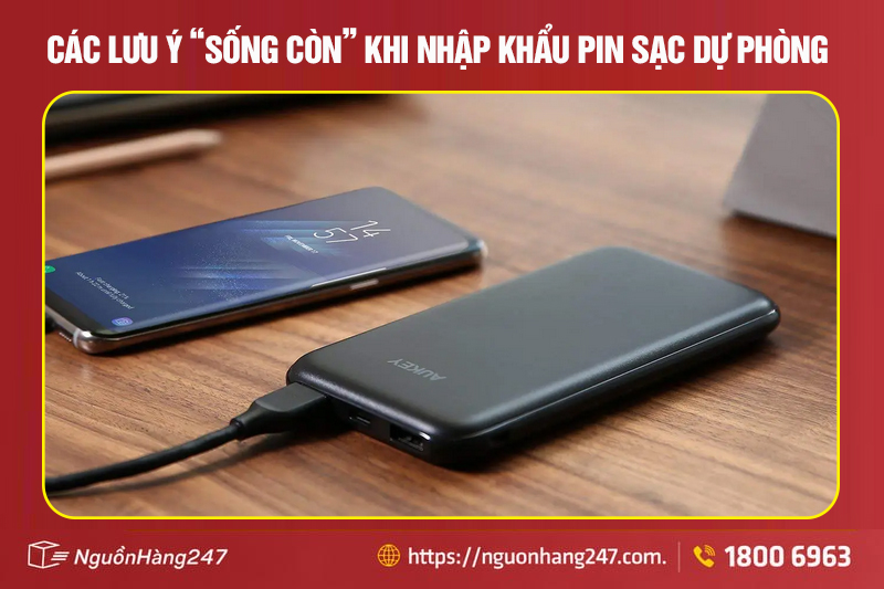 Những điều cần lưu ý khi làm thủ tục nhập khẩu pin sạc dự phòng
