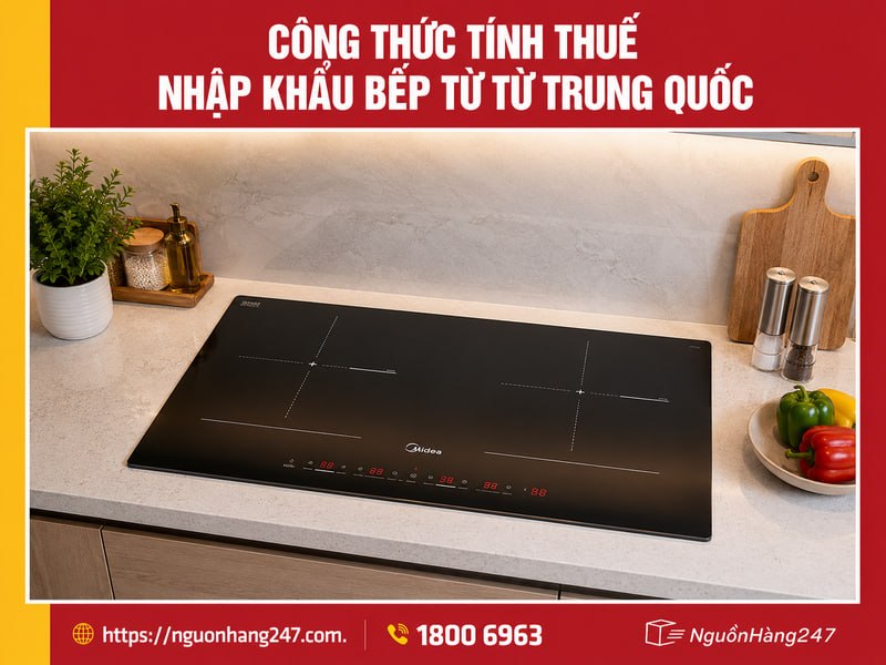 Công thức tính thuế nhập khẩu bếp