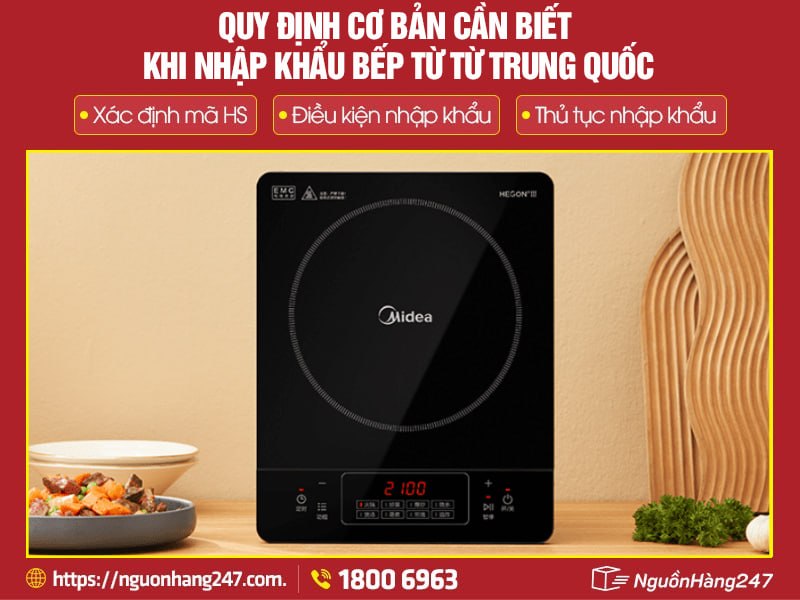 Quy định cần biết khi nhập bếp từ Trung Quốc về Việt Nam