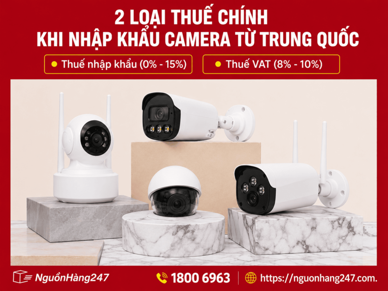 2 loại thuế khi nhập khẩu camera từ Trung Quốc