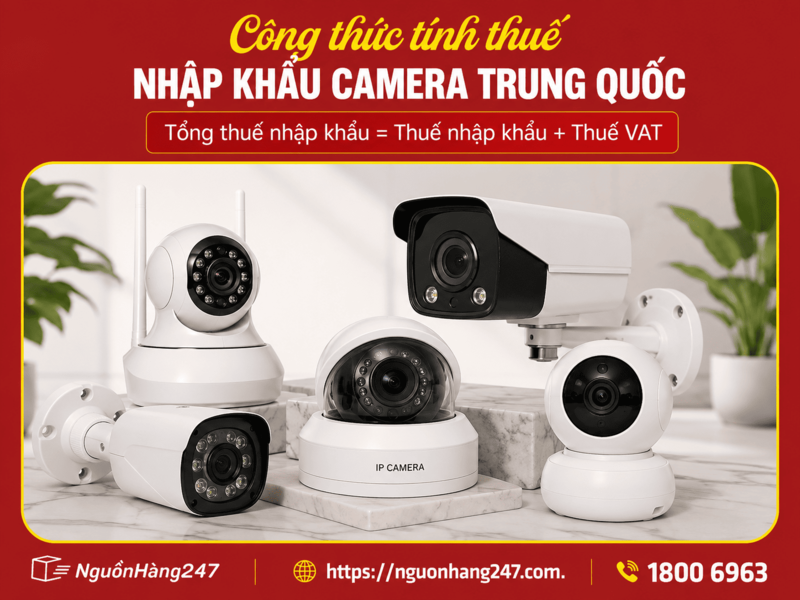 Cách tính thuế nhập khẩu camera Trung Quốc chi tiết, chính xác
