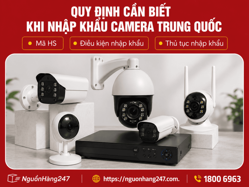 Quy định cơ bản cần biết khi nhập khẩu camera Trung Quốc