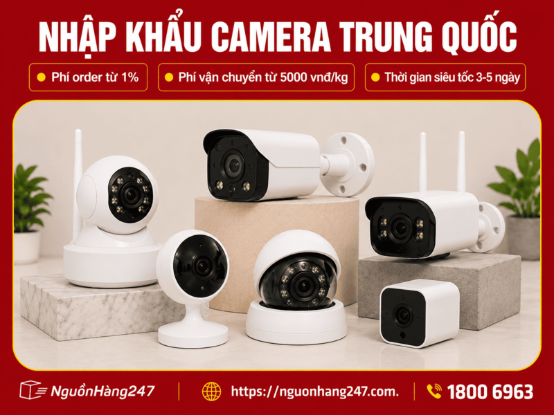 Nhập khẩu camera Trung Quốc uy tín, siêu tốc