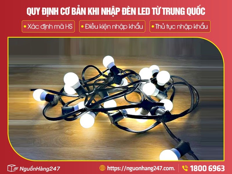 Quy định cần biết khi nhập khẩu đèn led