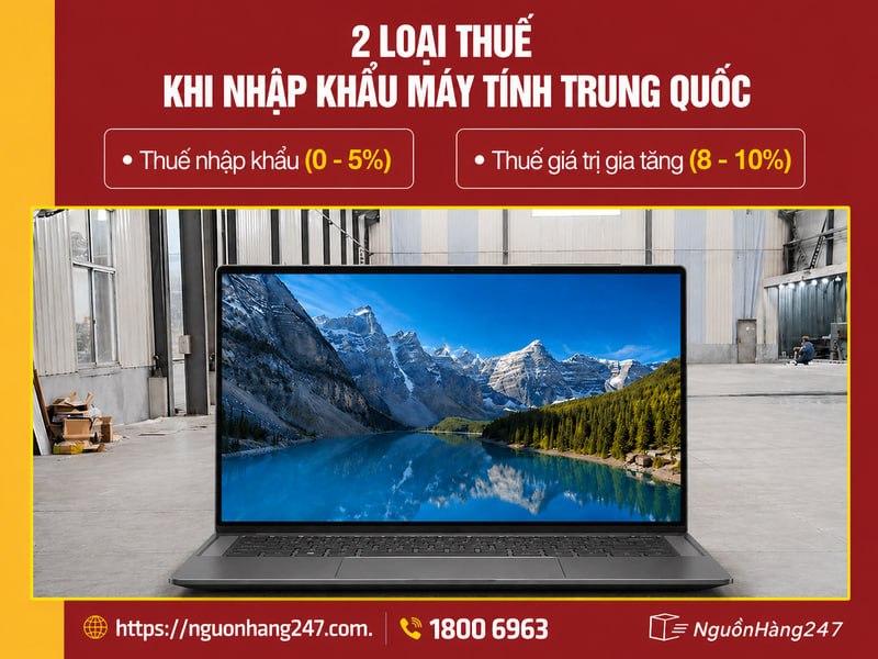 Thuế nhập khẩu máy tính về Việt Nam