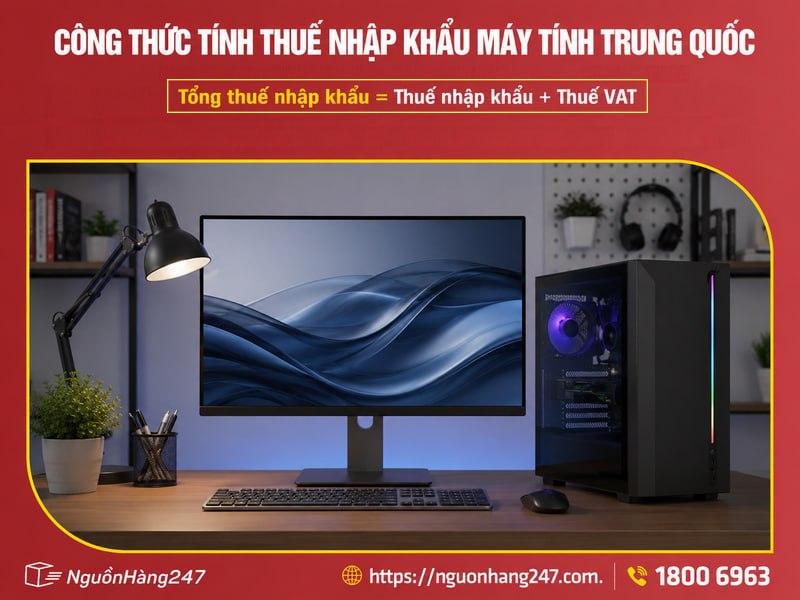 Cách tính thuế nhập khẩu máy tính