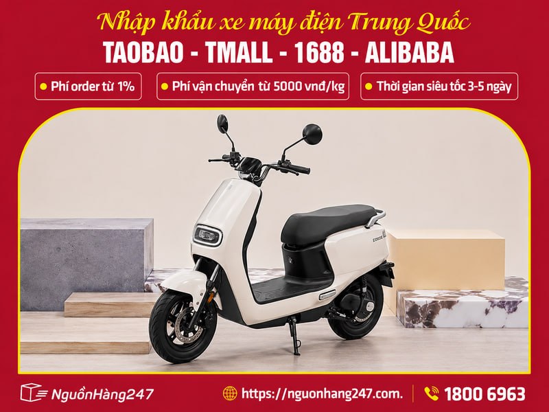 Nhập khẩu xe máy điện Trung Quốc