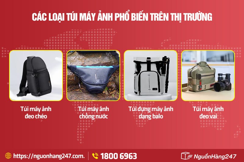 Các loại túi máy ảnh phổ biến trên thị trường