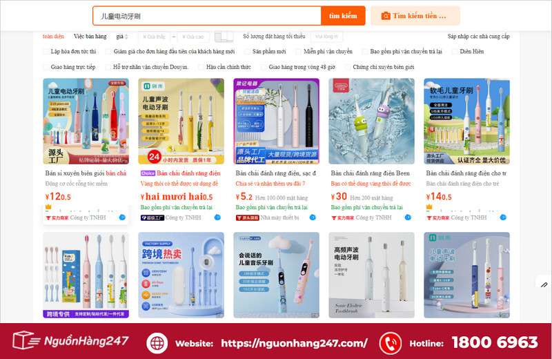 10+ Shop nhập sỉ bàn chải đánh răng điện trẻ em Trung Quốc giá tận gốc