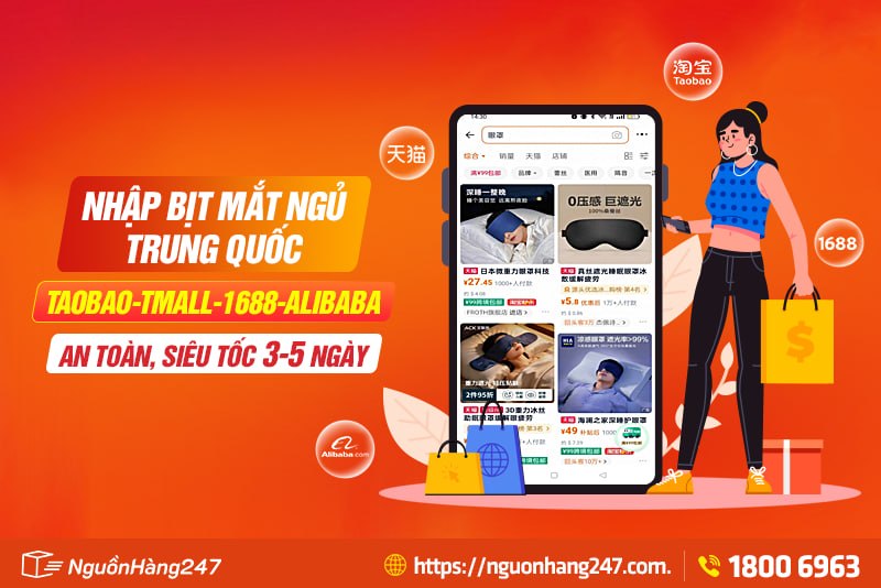Cách nhập bịt mắt ngủ Trung Quốc an toàn, siêu tốc