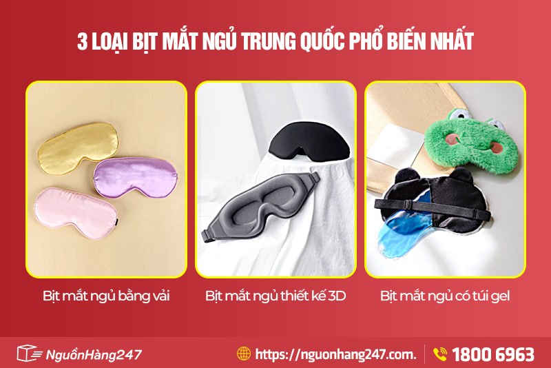 Phân loại bịt mắt ngủ Trung Quốc