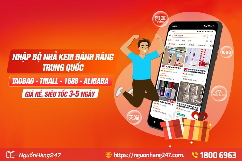 Giải pháp nhập bộ nhả kem đánh răng Trung Quốc siêu tốc 3-5 ngày