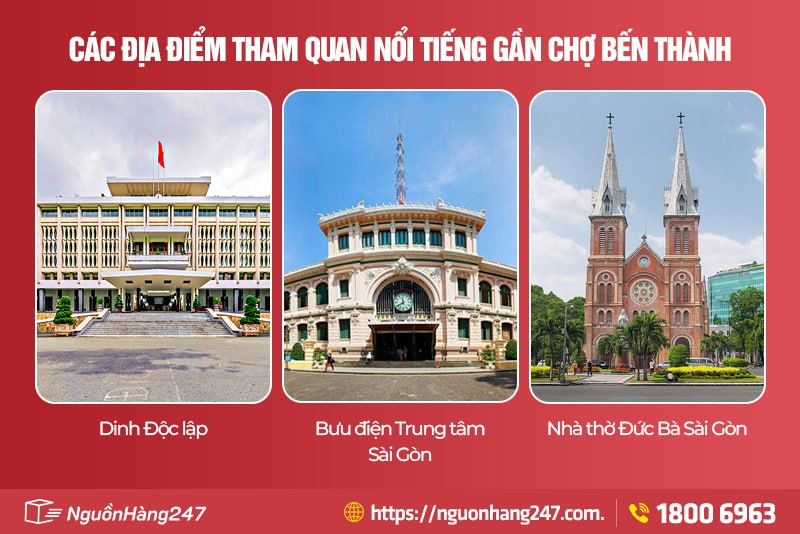 Các địa điểm tham quan gần chợ Bến Thành