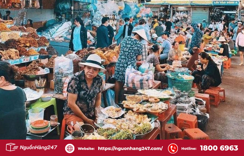 Quy mô chợ Cồn