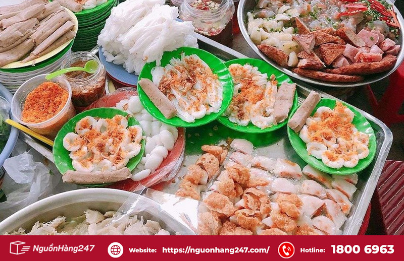 Bộ 3 bánh: bánh bột lọc, bánh bèo, bánh ướt ram ít