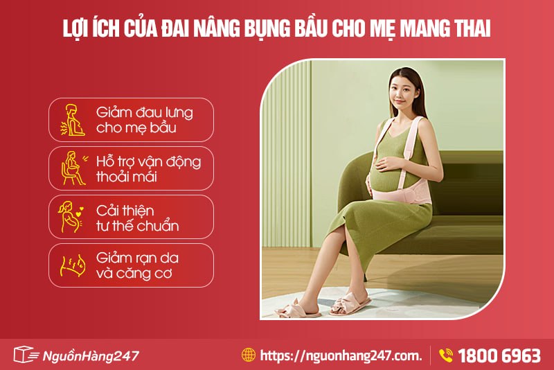 Tác dụng thần kỳ của đai đỡ bụng bầu