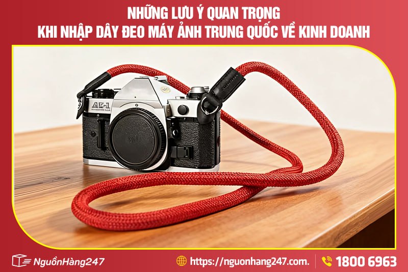 Những lưu ý quan trọng khi nhập dây đeo máy ảnh Trung Quốc về kinh doanh