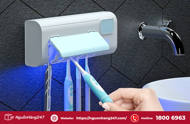 Giá treo bàn chải đánh răng tiệt trùng thông minh